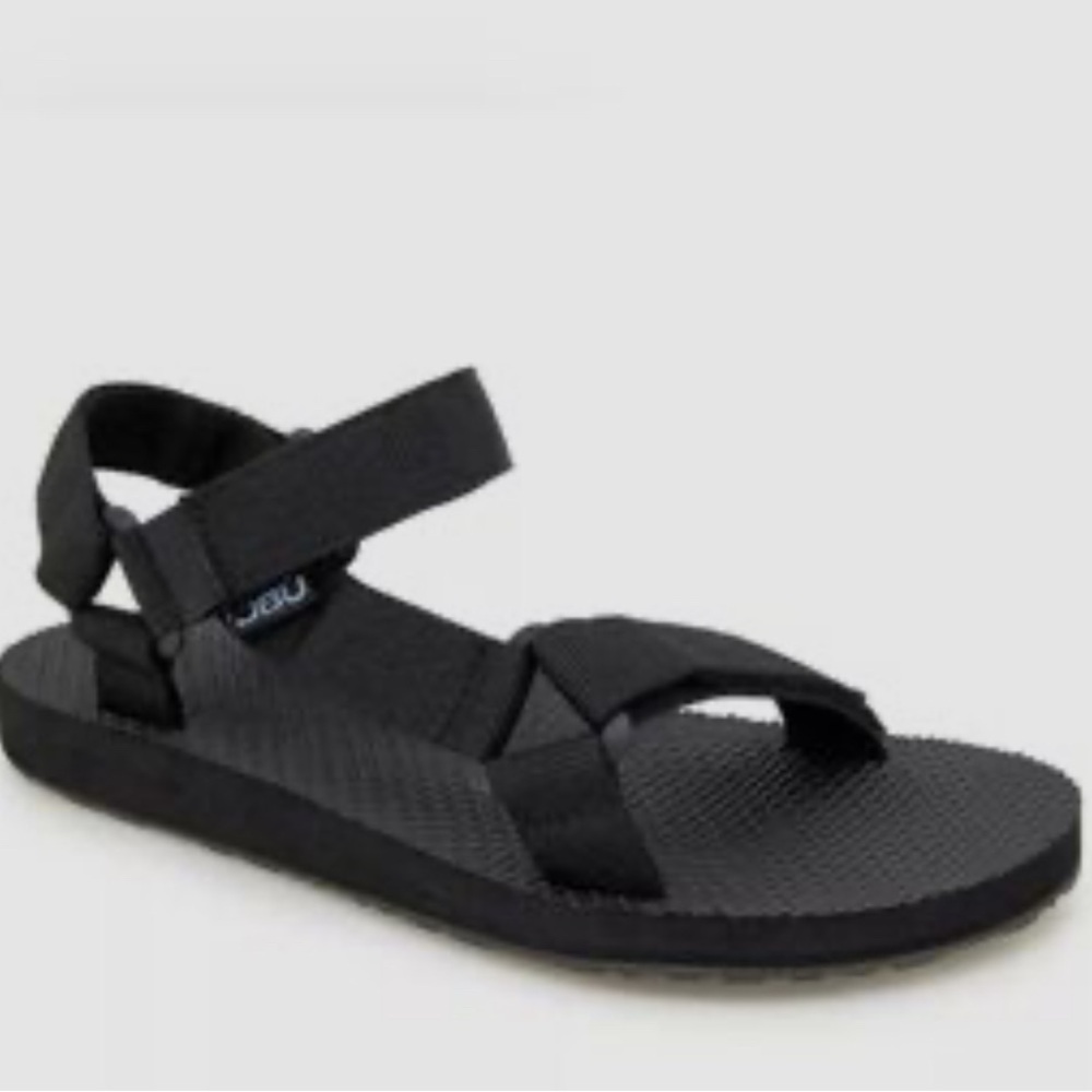 JBU by Jambu‎ Womens Black Aruba Textured Adjustable Flatform Sandals Shoes NEW